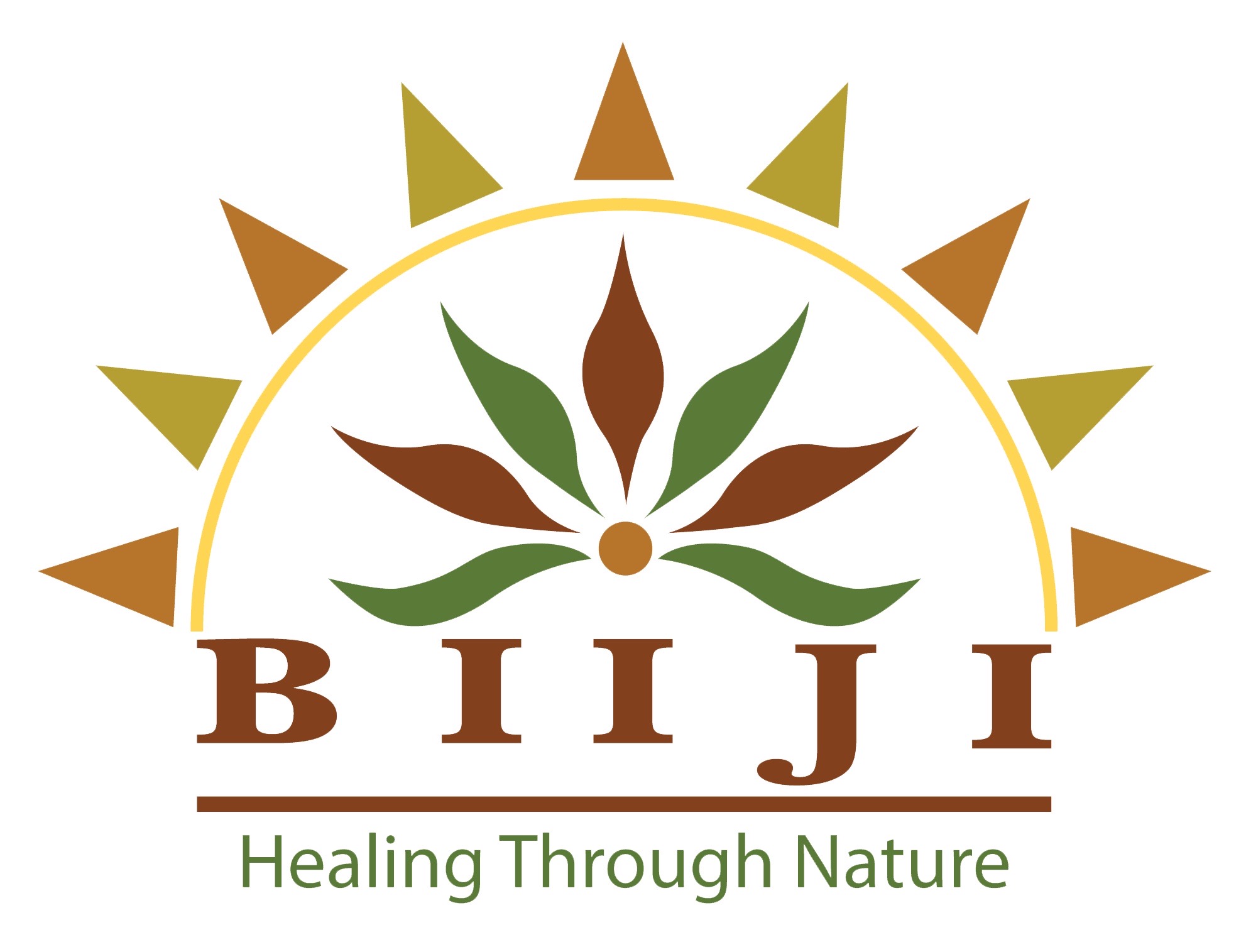 Logo for BIIJI promoting natural healing.